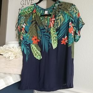 Old Navy Summer Hawaiian Print Top